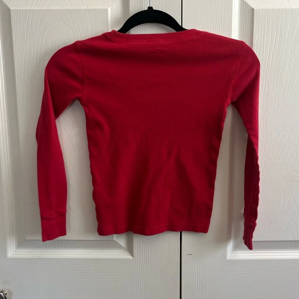 5 for $25! Old Navy Kids Jolly Crew Red Long Sleeve Shirt